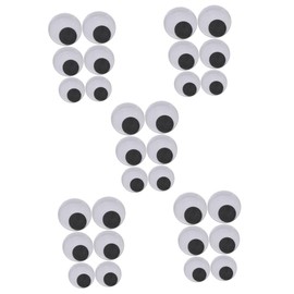 Operitacx 5sets Eyes Stickers for DIY Giant Eye Sticker Toy DIY Kit Craft Decal 3pairs * 5