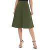 Urban CoCo Women's A-Line Elastic High Waist Flare Work Midi