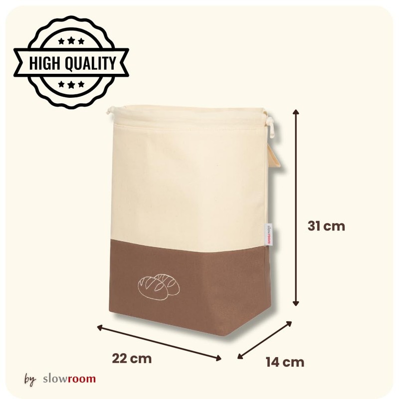 slowroom Bread Bag for Bread Storage and Keeping Fresh 3