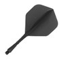 HRLORK Dart Flights Integrated Dart Flights and Dart Shafts Black