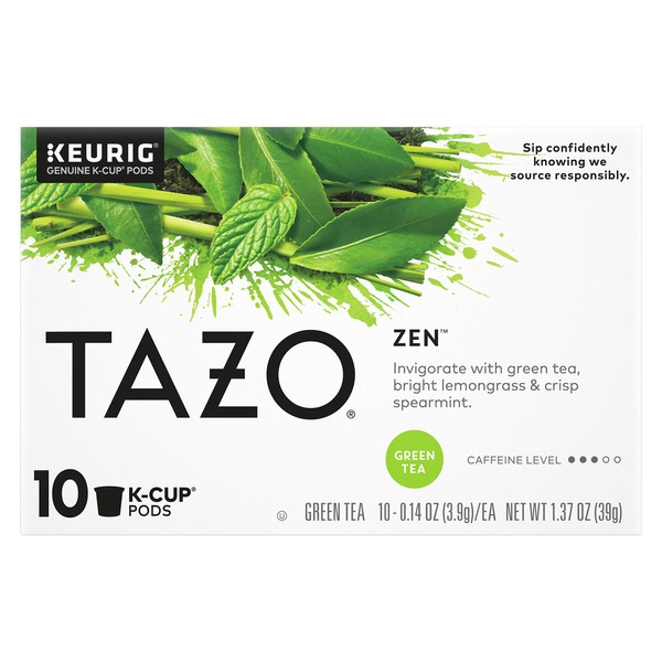 TAZO Tea K-Cups, Green Tea Zen, 10 Count