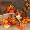 winemana Thanksgiving Decorations Set of 6 Artificial Pumpkins, Decorative Pumpkin