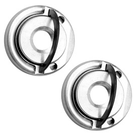 Bojueshaw 2pcs M14 Thread Self Locking Plate,Stainless Steel M14 Quick Release Pressure Plate Thread Flange Nut for Angle Grinder Fitting Part