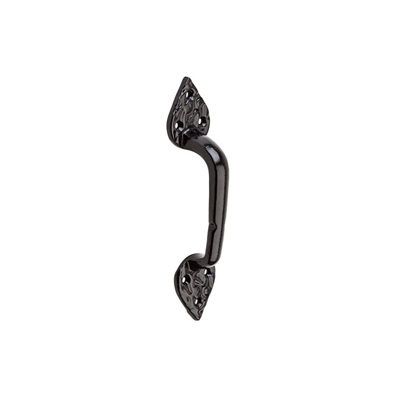 National Hardware N109-023 V8 Spear Gate Pull in Black