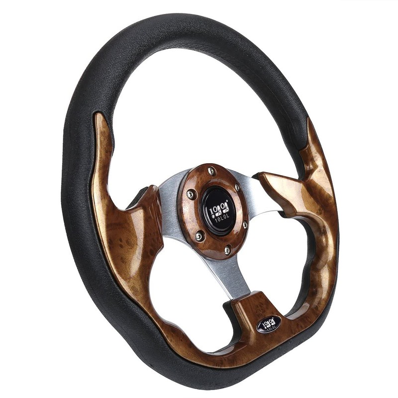 10L0L Golf Cart Steering Wheel, Universal Design Fit for Yamaha,