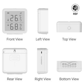 Roombanker Smart Temperature & Humidity Monitor - Accurate Climate Tracking, App Control, Long-Range Wireless, Requires Security Hub for Full Functionality