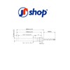 Jpshop Ignition Spark Plug for Pellet Stove 300W, 180 mm-170