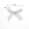 Pack of 100 Mini Satin Ribbon Bows, 2.5 x 3