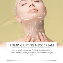 Ah-8 Firming Neck Cream, 120 g Moisturising Neck Cream with Roller Firming Cream for the Neck Ah-8 Neck Firming Creams Roller, Reduces Wrinkles, Wrinkles and Double Chin, Tightens & Lifts the Skin