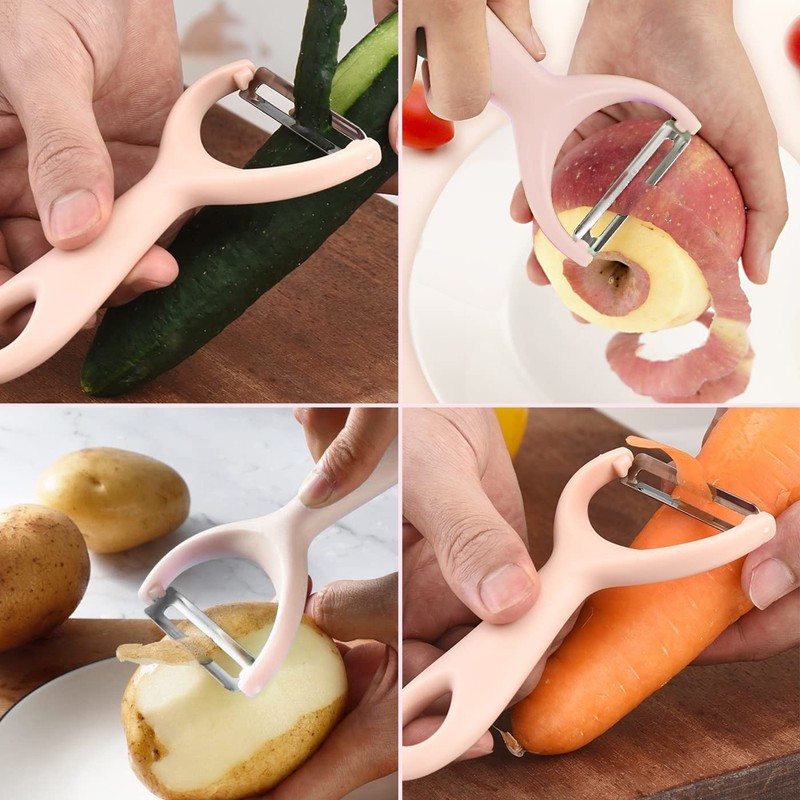 4 Pcs Vegetable Potato Peelers for Kitchen, Fruit Carrot Zucchini