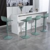 Modern Eco-Friendly Bar Stools Set 2 Height Adjustable Swivel Counter