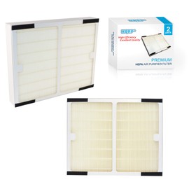 HQRP 2-pack HEPA Filter Replacement for Idylis Filter A, IAF-H-100A, IAFH100A, 0412564 compatible with Idylis IAP-10-100, IAP-10-150, IAPC-40-140 Air Purifiers
