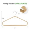 APRTAT Bamboo Hangers 20 Pack - Durable & Slim Coat
