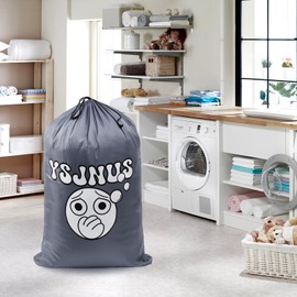 YSJNUS 2 Pack Large Travel Laundry Bags, Dirty Clothes Travel Essentials, Durable and Tear-Resistant Fabric, Reusable, Perfect Size for Kids In College. (Pink+Lake Blue)