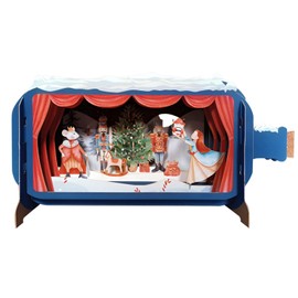Message In A Bottle Nutcracker Soldier Pop Up Christmas Card By Alljoy Cards XMIB075