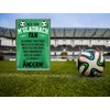 Tin Sign with German Text "Ich Bin M'Gladbach Fan" Metal