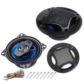 PEAPLA Ethernet Car Speakers, 3-Way Max, 300W, Separate, Coaxial, 2 Pieces, 1 Pair Set, Car, Coaxial, Clear, Sound Quality, Durable, Speaker, Audio Unit System, Lightweight, Portable, Easy to Car