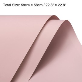 sourcing map 10 Pcs Flower Wrapping Paper 22.8x22.8 Inch Waterproof Florists Wrapping Paper for Florist Bouquet Supplies, DIY Crafts, Gift/Gift Box Packaging Gray Pink