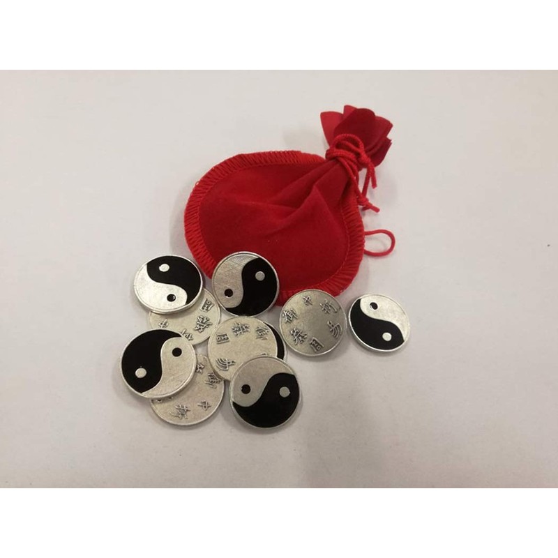 Eurofusioni Ching coins - TAO Yin Yang silver plated coins