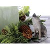 The Bridge Collection Small Howling Wolf Figurine - Resin Gray