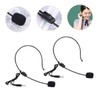 FRCOLOR 4PCS Head Mounted Microphone with Voice Amplifier Wired Earhook