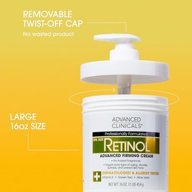 ADVANCED CLINICALS 2 PACK SET - CREMA CORPORAL RETINOL REAFIRMANTE CON VITAMINA E, TE VERDE Y ALOE VERA + CREMA CORPORAL COLAGENO RESCATE DE LA PIEL C
