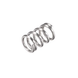 TA-VIGOR 10Pcs Extended Compressed Spring, 12mm OD,1.6mm Wire Size,20mm Length Durable Stainless Steel Small Dual Hook Tension Spring for Furniture Screen Doors Repair Projects