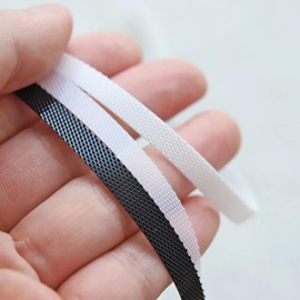 6mm / 0.24" Super Thin Sew On Fastener Strap, Tiny Hook and Loop Tape, for Doll Clothes, Doll Sewing Craft Supplies, in 3 Colors (1Yards)