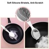 Dish Scrubber, Silicone Soft Bristles Scrub Brush with Scraper Tip,