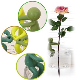 Plant Propagation Buddy, Plant Breeding Friend, Plant Cutting Holder Plant Support Bud, Cute Plant Support Plant breeding Station or Indoor Garden, Three Colors. (6pcs)