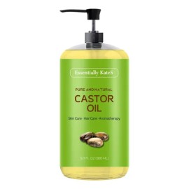 Essentially Kates - Aceite De Ricino Essentially Kates 500 Ml - 100% Puro Y Natu - 500 Ml - Top Quality
