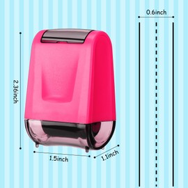 Teling 3 Pcs Dashed Handwriting Line Practice Roller Stamp Self Inking Line Rolling Stamps Teacher Stamp Sentence Strips Handwriting Practice for Kid Teacher Classroom Office (Light Blue, Green, Pink)