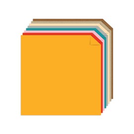 Astrodesigns Crafting Cardstock, 12" x 12", 65 lb/176 gsm, Bold BOHO 8-Color Assortment, 80 Sheets (91037)
