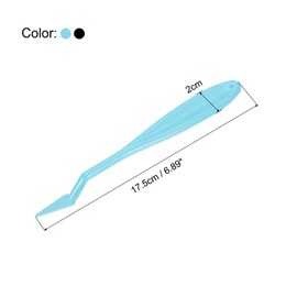 PATIKIL Sketch Trimmer Erase Sponge, 4 Pcs Sketch Wipe Scrapers (Pointed/Round) with 40 Pcs Replacement Sponge Wipes for Artist Drawing, Black Blue