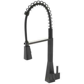 Olympia K-5070-MB i3 Single Handle Pre-Rinse Spring Pull-Down Kitchen Faucet Matte Black