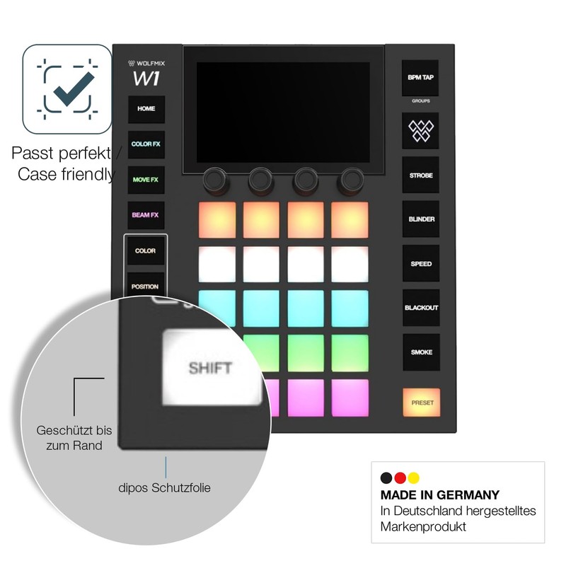 dipos I 2x Screen Protectors 9H Matte Compatible with Wolfmix