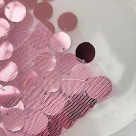 JYFLZQ - Camino de mesa con lentejuelas rosadas, 12 x 108 pulgadas, 1 paquete de caminos de mesa metálicos con purpurina para cumpleaños, bodas, fiestas de Navidad, eventos