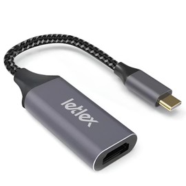 4K@60Hz USB C to HDMI Adapter Display Port to HDMI Adapter with Aluminum Shell & Braided Cable HDMI Converter Type C to HDMI Adapter, HDMI to usb c adapter HDMI Converter for MacBook/iMac/Galaxy S8/S9