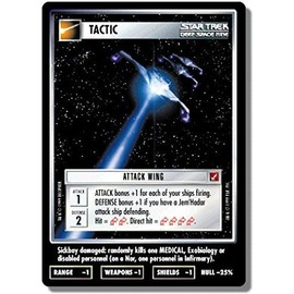 Decipher Star Trek CCG 1E BOG Blaze of Glory Attack Wing GC110