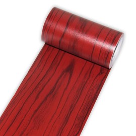 silllule 1 Roll Wood Grain Repair Tape, 4 Inch X 32 ft Wood Grain Tape for Furniture, Wood Grain Repair Tape Tape for Wood,Tables, Chairs, Windows, Floors, Home Decor, Handicraft DIY (Red)