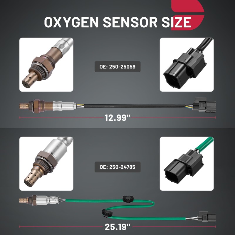 BDFHYK Oxygen Sensor Upstream Downstream O2 Sensor, Compatible with Honda