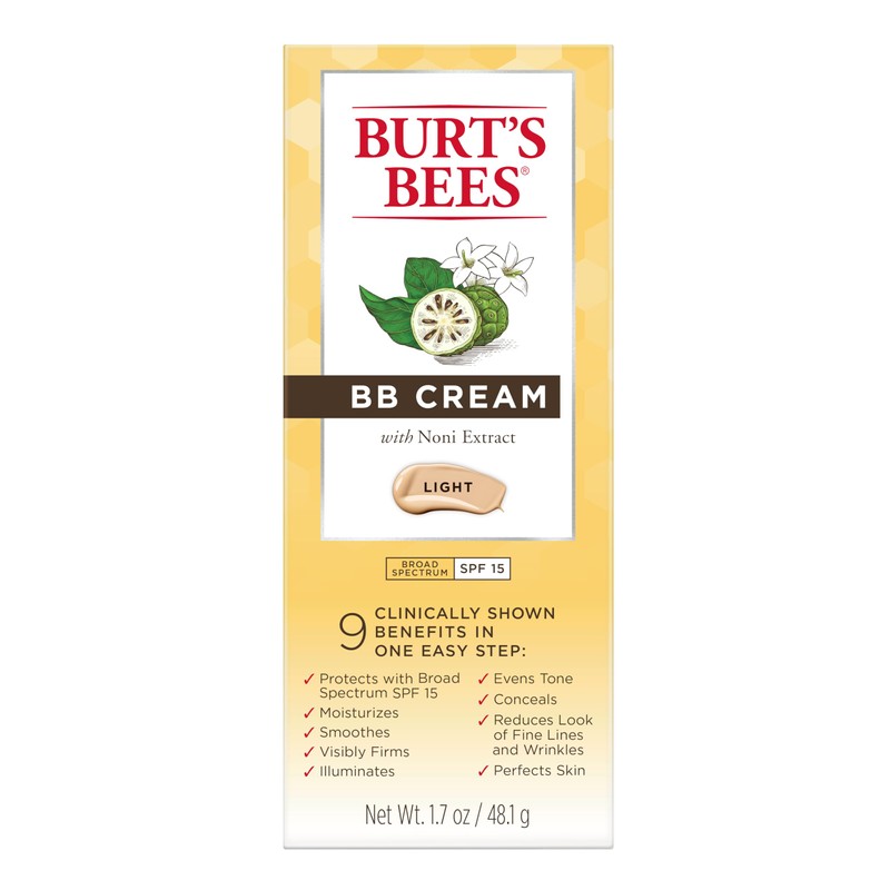 Burt's Bees BB Cream With SPF 15, Broad-Spectrum Sunscreen Tinted