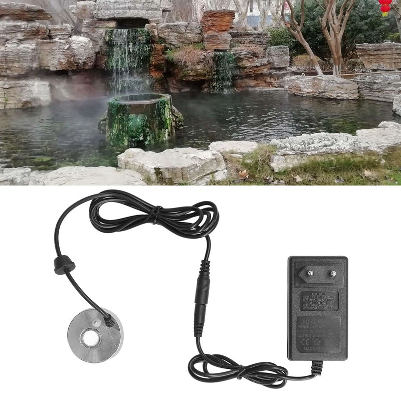 Ultrasonic Mist Maker Aluminum Alloy Cool Mist Water Fountain Fog