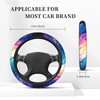 Galaxy Purple Blue Neoprene Steering Wheel Cover for Men Women