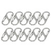 BOJIDO Carabiner, Small, S-Shape, 10-Piece Set, Carabiner Keychain, Lightweight, Stylish,