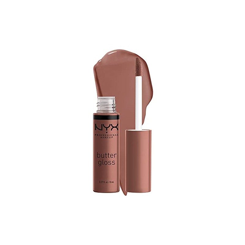 NYX PROFESSIONAL MAKEUP Butter Gloss Brown Sugar, Non-Sticky Lip Gloss