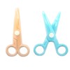 Children's Assorted Colours Safety Plastic Scissors - Set of 2