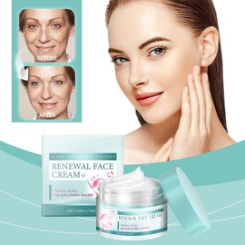 2PC Crema para la cara renovada, Crema para nutritiva, Textura ligera y cómoda, Piel con crema nutritiva para la cara, 50g / 1.76OZ