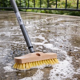 MyprenFibre All-Purpose Scrubber with Beard and Telescopic Handle
