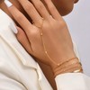 Hand Chain Bracelet for Women Dainty Gold Bracelets Trendy Ring